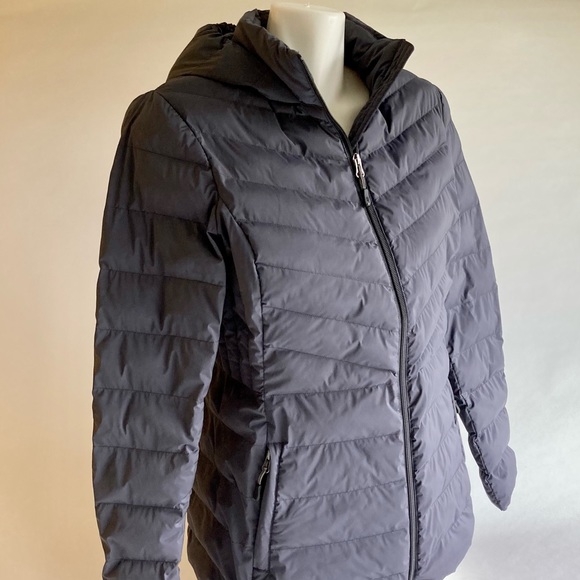 New 32 Degrees Navy Polyester Hooded Puffer Jacket size S - Picture 4 of 12